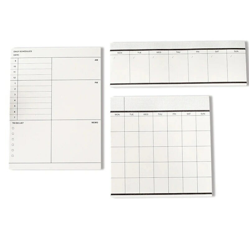 Biz Schedule Planner Note,Work Memo Pad,Tearable To Do List,Monthly Plan,Weekly Plan,Progress Tracking Notes,Workflow Tracker