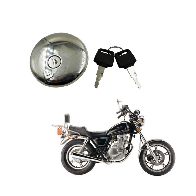 دراجة نارية خزان الوقود غطاء تغليف الغاز قفل مع 2 مفاتيح لسوزوكي GN250 GN125 GN 125 250