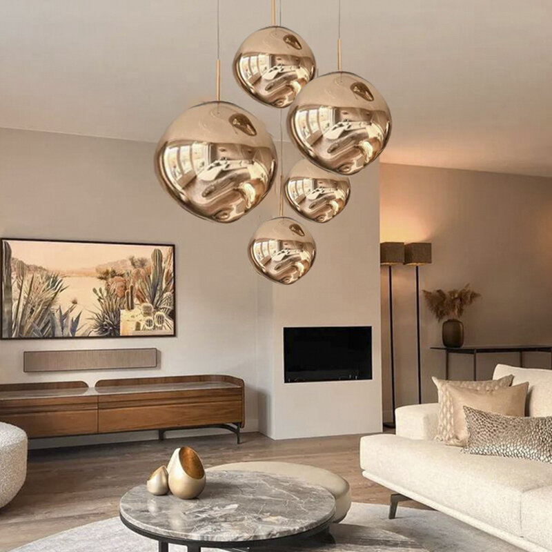 Nordic LED Lava Pendant Lights for Living Room Bedroom Loft Pendant Ceiling Lamp Home Decor Indoor Lighting Hanging Lamp Fixture