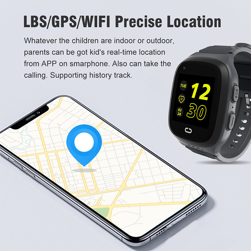 LT31 4G เด็กสมาร์ทวอท์ช WIFI GPS Tracker เด็กโทรศัพท์ SOS HD Video Call Touch หน้าจอ IP67กันน้ำเด็ก 'S Smartwatch