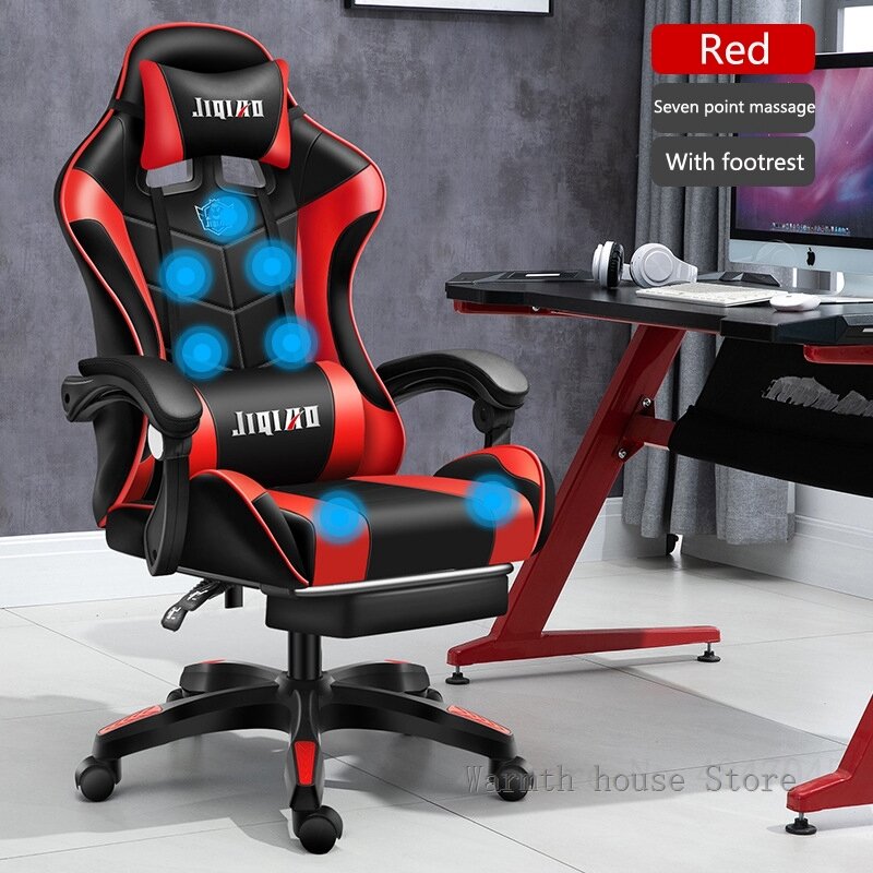 새로운 마사지 컴퓨터 의자 게임 의자 가구 발광 RGB 사무실 의자 인체 공학적 회전 의자 홈 라이브 게이머 의자, 2023