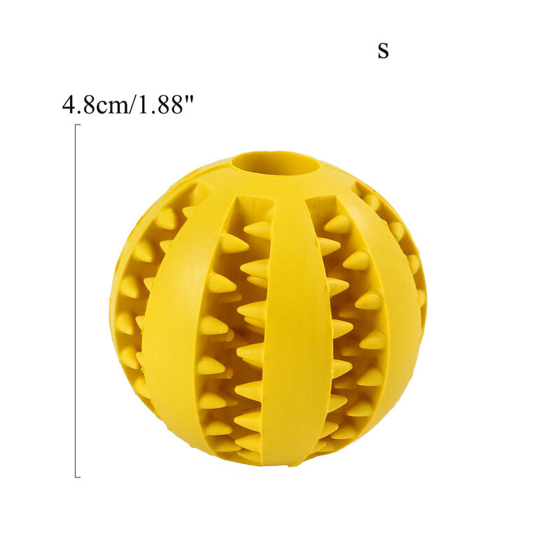 Dog Toy Leaky Food Ball Rubber Elastic Large Small Dog Puppy Cleaning Teeth Chew Snack Ball for Pet Supplies Accessories 5/7CM