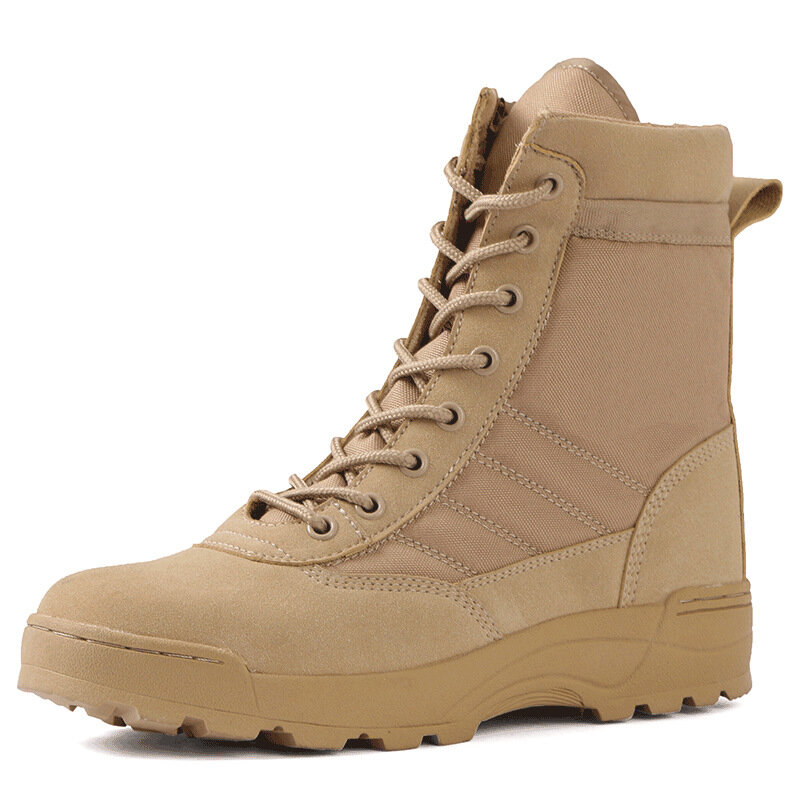 전술 군사 부츠, 남성 부츠, 스페셜 포스 사막 전투 육군 부츠, 야외 하이킹 부츠, 발목 신발, 남성 작업 안전 신발
