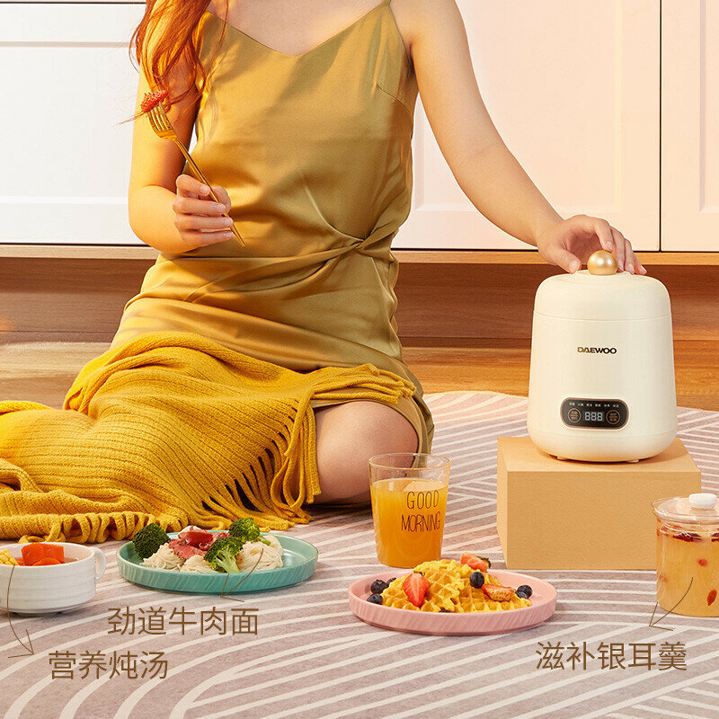 Korea 'S ไฟฟ้า Daewoo ถ้วยสตูว์รังนกตุ๋นเด็ก Congee สุขภาพหม้อช้า CE