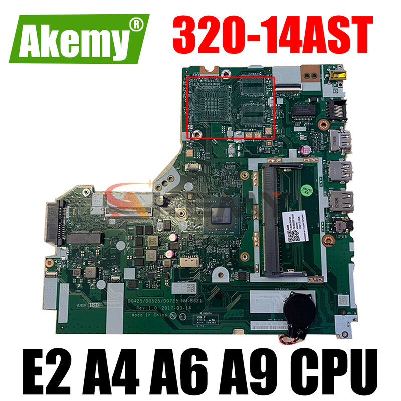 Материнская плата для ноутбука Lenovo IdeaPad 320-14AST с процессором AMD DG425 DG525 DG725 NM-B321 100%, полностью протестирована