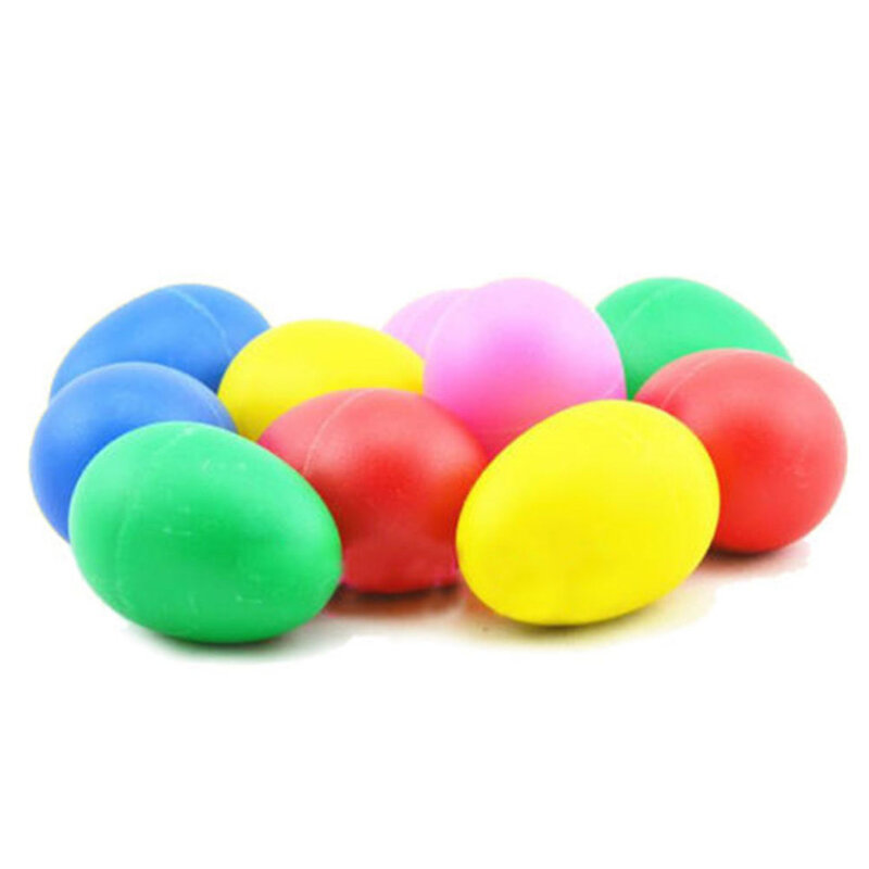 5Colors On Sale 1PCS Cute Plastic Percussion Maracas Shakers Musical Egg Great Baby Toddler Children Early Learning Toy