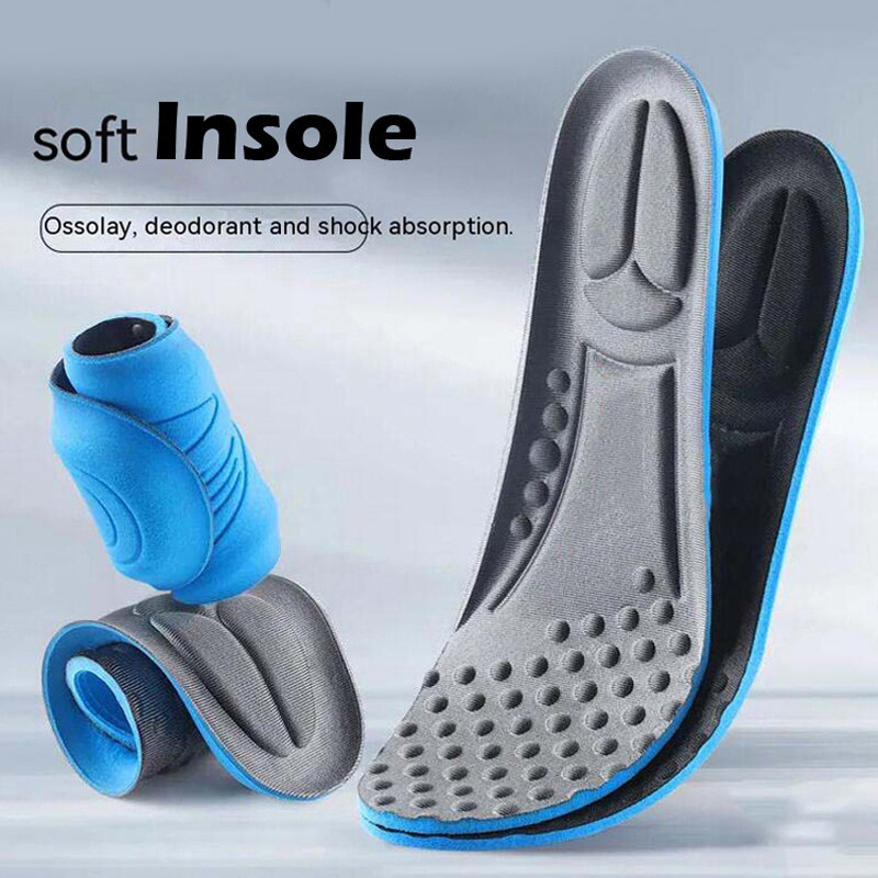 Sunvo Sport Insoles Running Shoes Cushion Memory Foam Inserts Orthopedic Feet Care for Men Women Sneakers Breathable Sole Pad