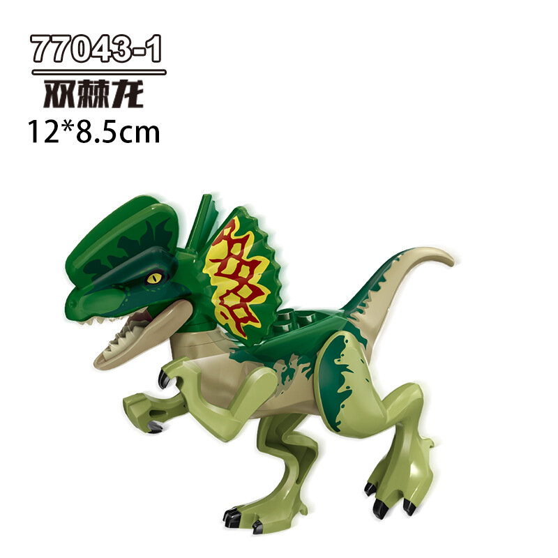 Dinossauros família blocos de construção conjunto dimetrodon lagarto tyrannosaurus rex brinquedos educativos presente para as crianças