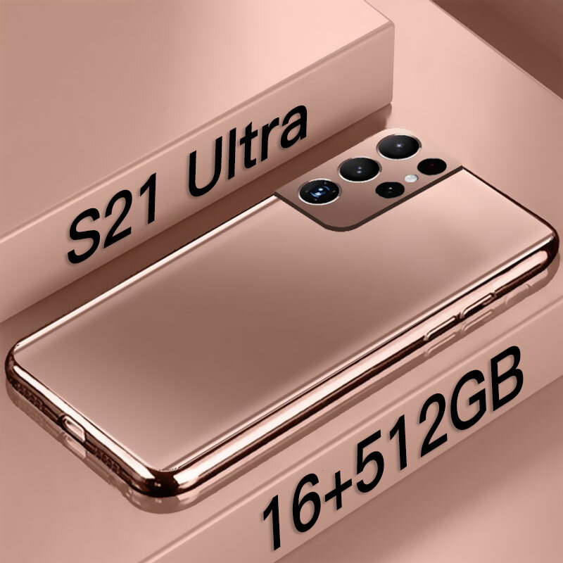 Versione globale S21 Ultra cellulari 5G Phone 16 + 512GB cellulare 10Core Smartphone Andriod10 6800mAh telefono da gioco Face ID Call