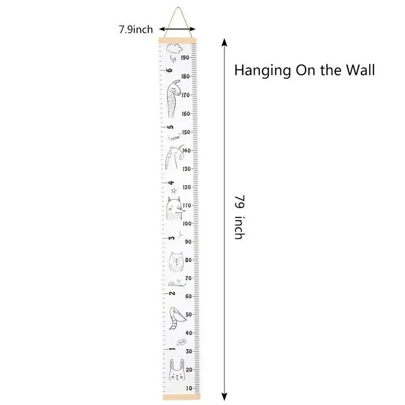 Appeso a parete in legno misura l'altezza del bambino righello adesivo da parete puntelli decorativi bambino bambini tabella di crescita per la decorazione della casa della camera da letto