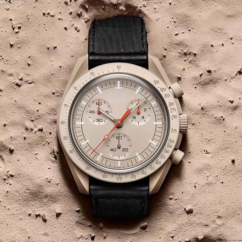 Top Brand Luxury Moon Watch Men Sports Quartz Mens Watches AAA Original Waterproof Chronograph Men Wristwatch Relogio Masculino