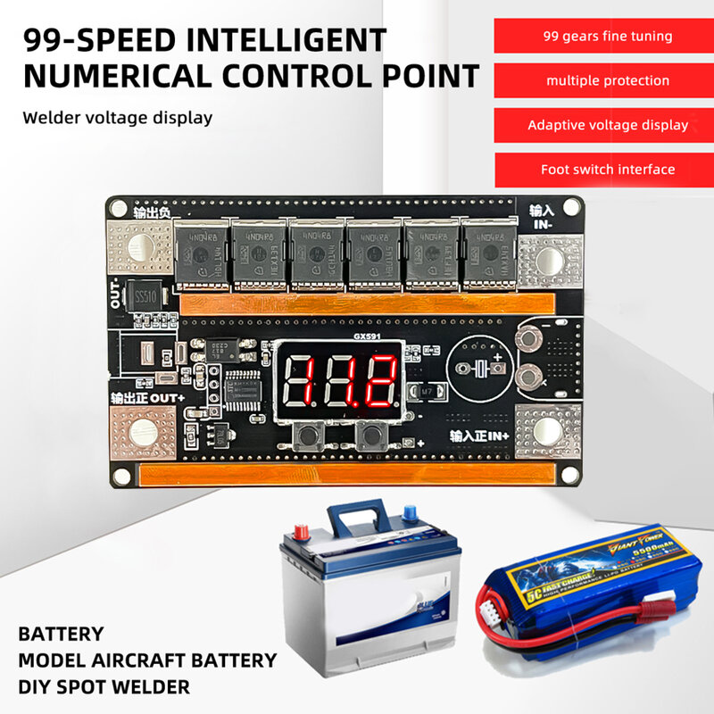 12V Spot Welder Kit fai da te Portable18650 batteria al litio accumulo di energia saldatrice a punti PCB Circuit Board attrezzatura per saldatura