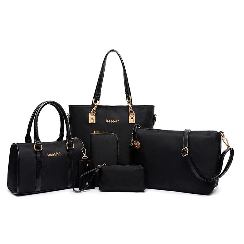 6 pçs/set feminino bolsas de ombro crossbody bolsa carteira envelope sacos do mensageiro feminino saco composto moda