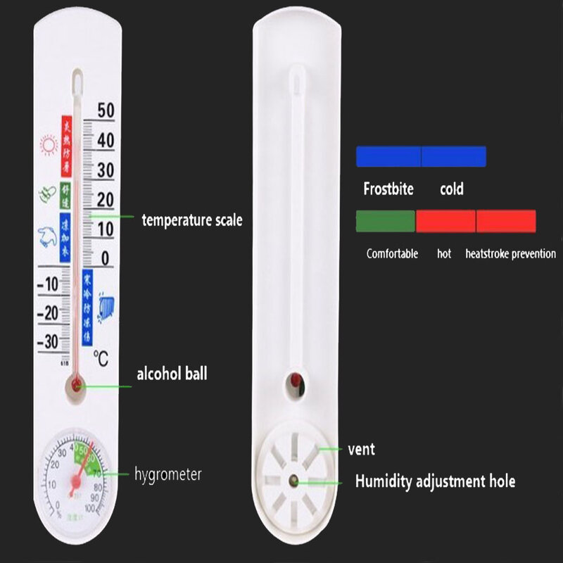 1 Buah Higrometer Sensor Suhu Termometer Gantung Dalam Ruangan Luar Ruangan Mini untuk Gudang Mall Laboratorium Rumah Sakit Toko Obat