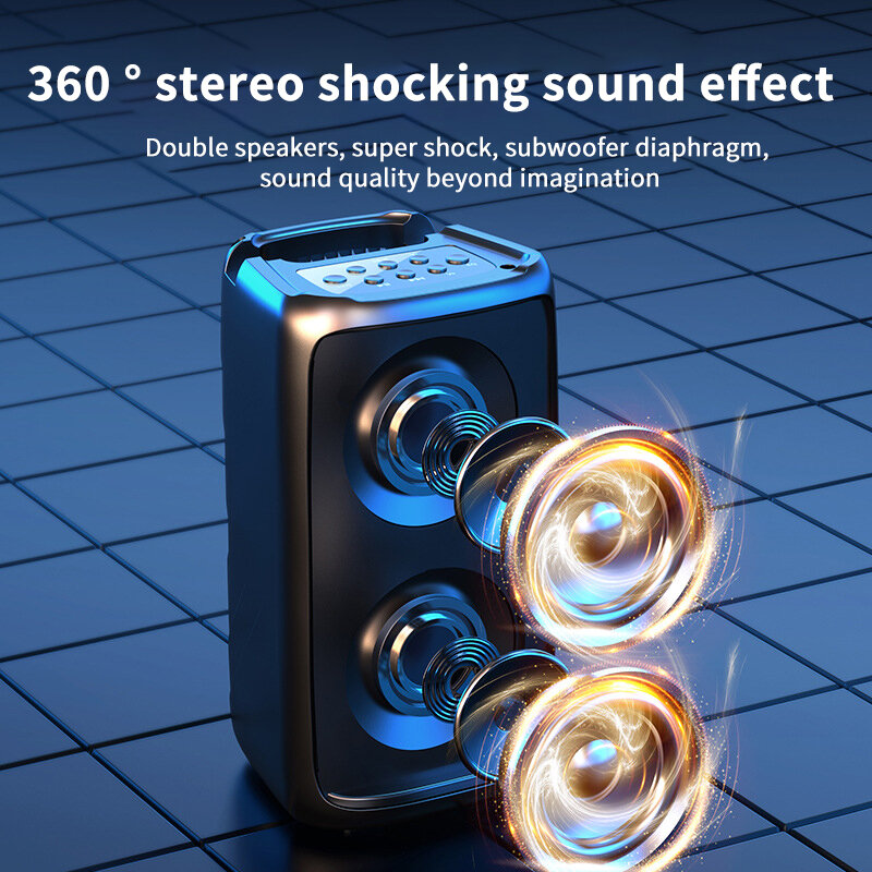 Speaker Audio Tahan Air Bluetooth Subwoofer Home K Song Performa Luar Ruangan Nirkabel Kualitas Tinggi