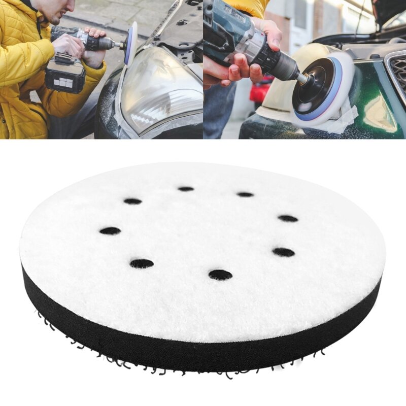 Useful 5inch Car Polish Pad Car Foam Polish Pads Detailing Cleaning Tool  Tightly &Durability Polisher Pad