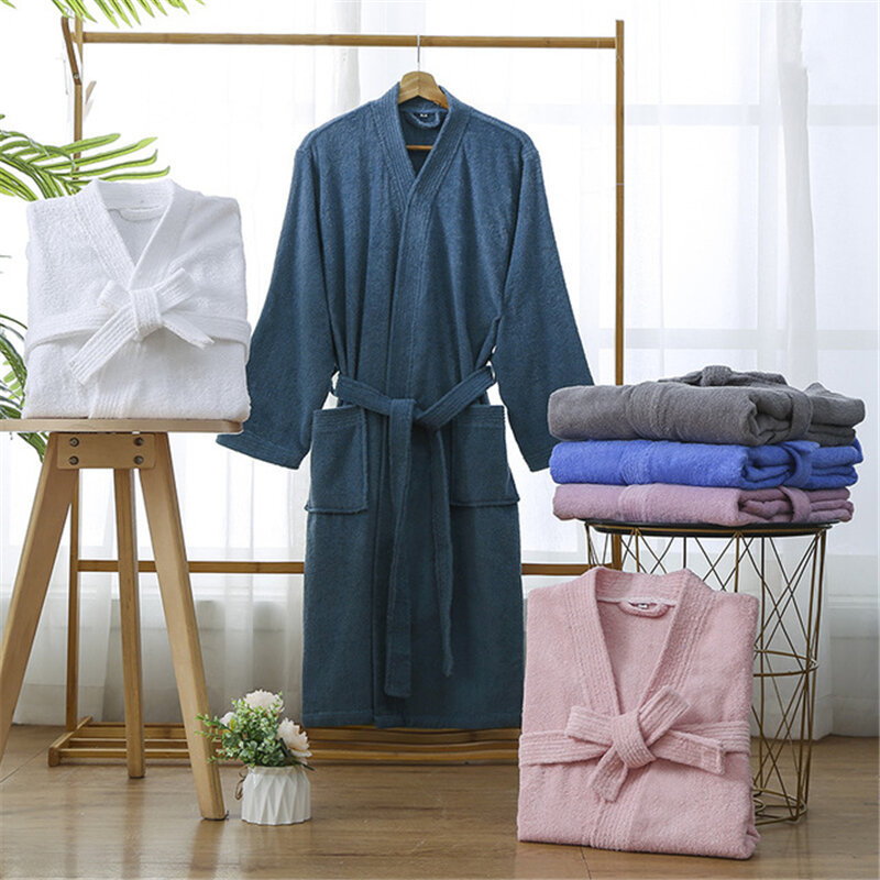 Bata de baño absorbente para Hotel, camisón femenino de felpa, bata de salón de belleza, lencería y bata de otoño