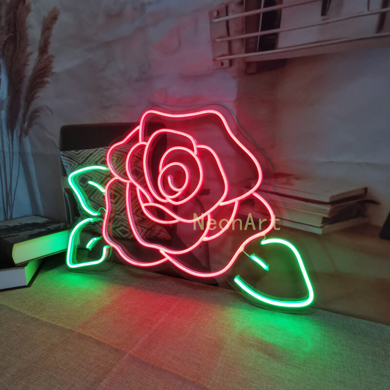 Rosa-neón-señal decorativa personalizada, letras luminosas, palabras, boda, diseño de fiesta interior, nombre artístico, cama, Pub, dormitorio, decoración de pared