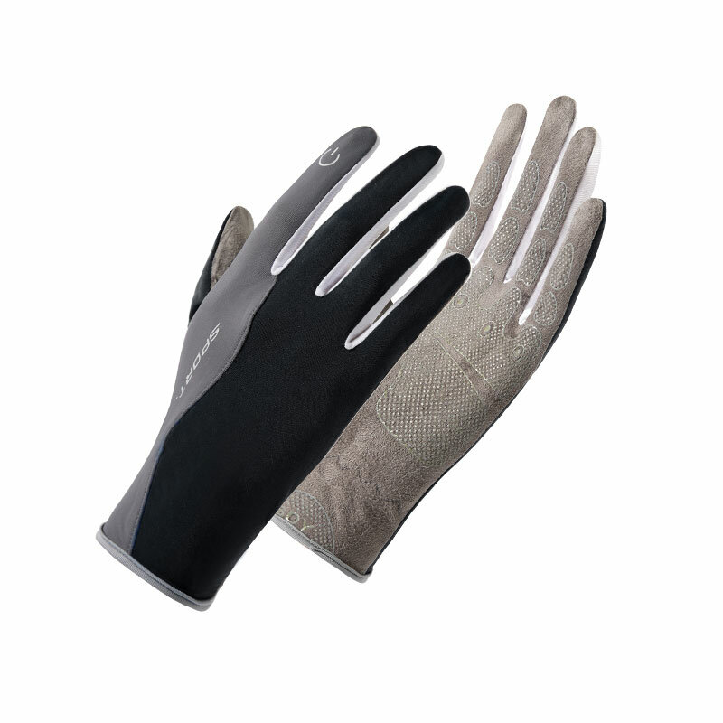 Перчатки для мужчин и женщин, тонкие Нескользящие дышащие быстросохнущие митенки для вождения и занятий спортом, из вискозы, летние