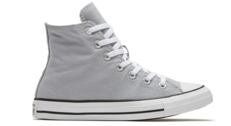 Converse – Chuck Taylor All Star unisexe, baskets de skateboard, chaussures classiques grises hautes en toile, originales, pour hommes et femmes