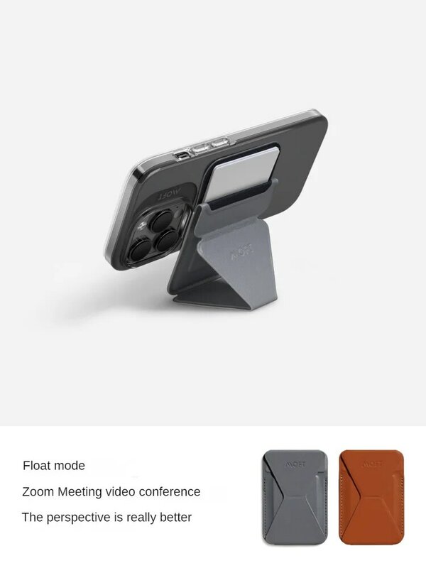MOFT Snap on stojak na telefon i portfel torba na karty magnetyczne uchwyt na telefon komórkowy krawędź karty dla iPhone 14/13 Pro Max bezprzewodowe ładowanie