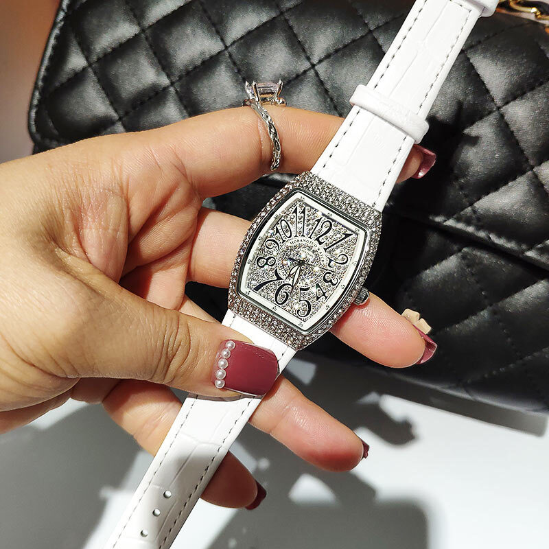 Hoge Kwaliteit Mode Nieuwe Volledig Diamant Vrouwen Horloges Met Rhinestone Horloge Voor Vrouwen Gift Top Merk Luxe Horloge Vrouwen