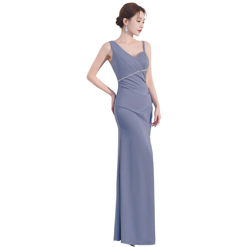 Abendkleid Maxi kleid formelles Ballkleid elegantes Abendkleid neues tiefes v High-End-Bankett-Party kleid l0777