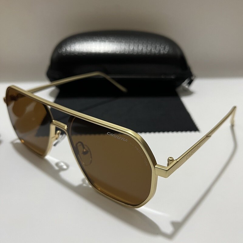Солнцезащитные очки в металлической оправе UV400 для мужчин и женщин, дизайнерские винтажные, в стиле ретро, для спорта, вождения, 2023