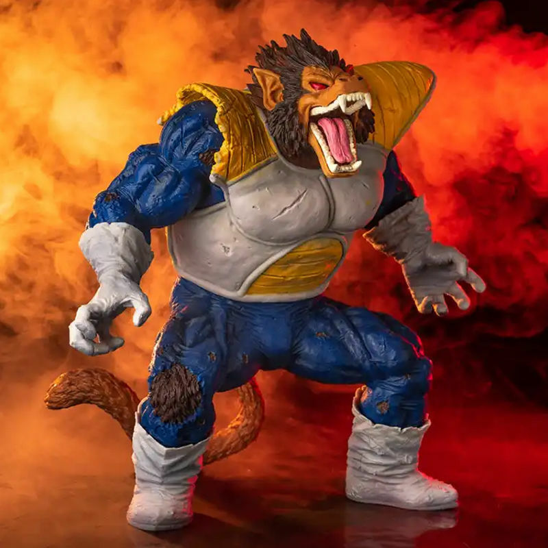 Dragon Ball super-large hand-made Vegeta transformed into a great ape Super Saiyan scene statue anime ornament model