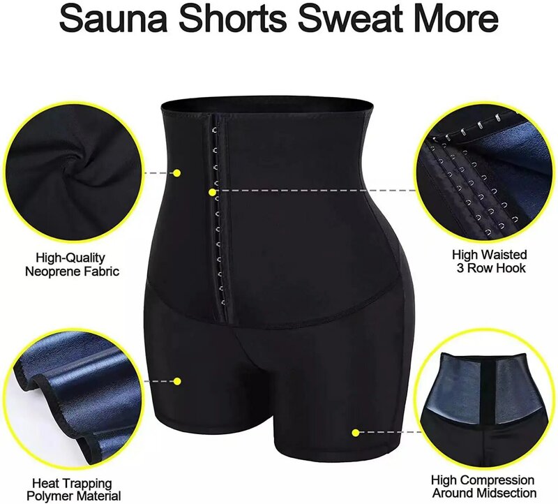 Weight Loss Slimming Pants Waist Trainer Shapewear Tummy Hot Thermo Sweat Leggings Body Shaper Fitness Workout Sweat Sauna Pants