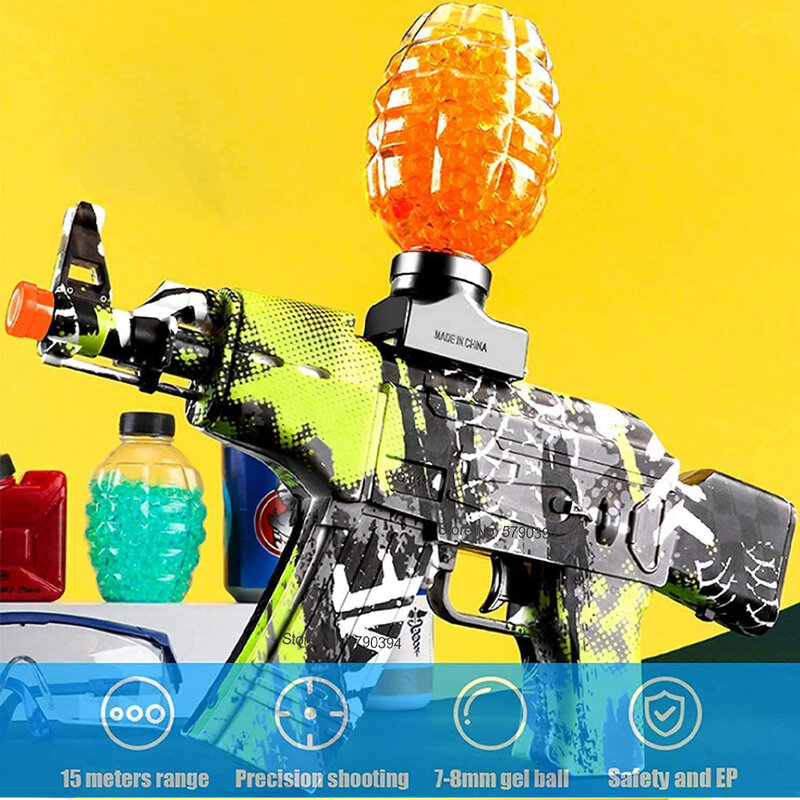 Airsoft-屋外活動用の電気ボールガン,おもちゃのピストル,水,ゲル,武器,ゲーム,ギフト