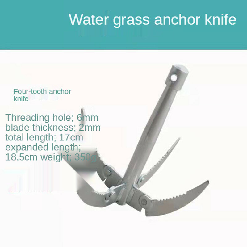 Stainless Steel Folding Weed Razor Aquatic Plants Grass Cutter Great For Removing Water Plants Fishing Accessories Gear Knife