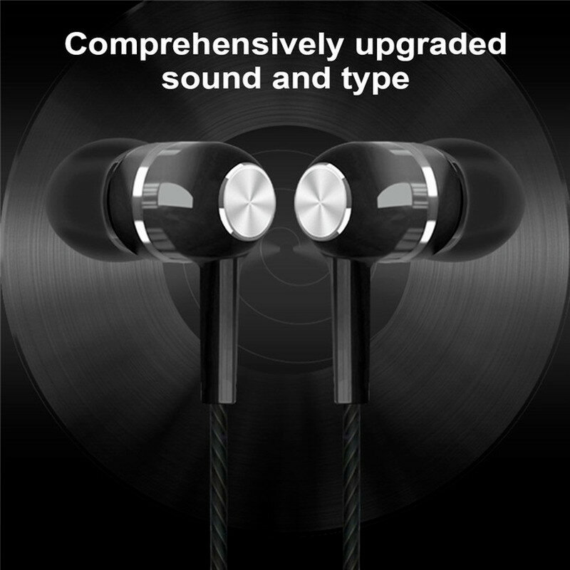 Cuffie cablate In-ear cuffie Stereo basse auricolari sportivi musica auricolari con microfono per porta di tipo C cuffie da 3.5mm