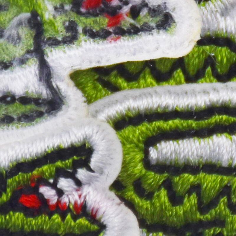 Parches de planchado adhesivos de marca deportiva, pegatinas de tela bordadas con logotipo de marca de tenis a la moda, pez verde cocodrilo francés