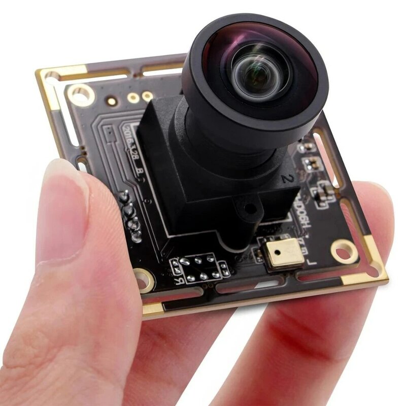 Módulo de cámara USB IMX322 de 2MP, luz baja, 0.01Lux, H.264, sin distorsión, gran angular de 120 grados, placa Web con micrófono