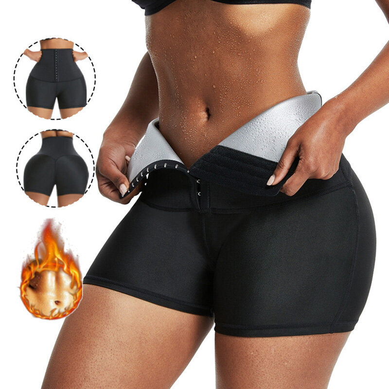Weight Loss Slimming Pants Waist Trainer Shapewear Tummy Hot Thermo Sweat Leggings Fitness Workout Sweat Sauna Pants Body Shaper