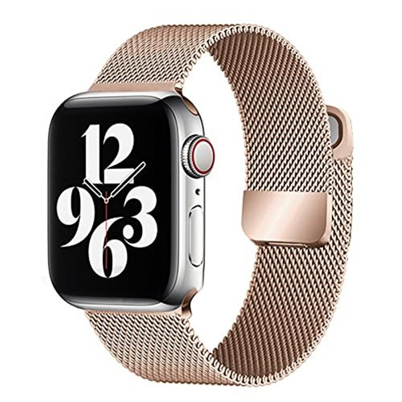 Milanese Strap Voor Apple Horloge Band 45Mm 44Mm 42Mm Metalen Correa 38Mm 40Mm 42Mm roestvrije Armband Iwatch Serie 7 6 Se 5 4 3