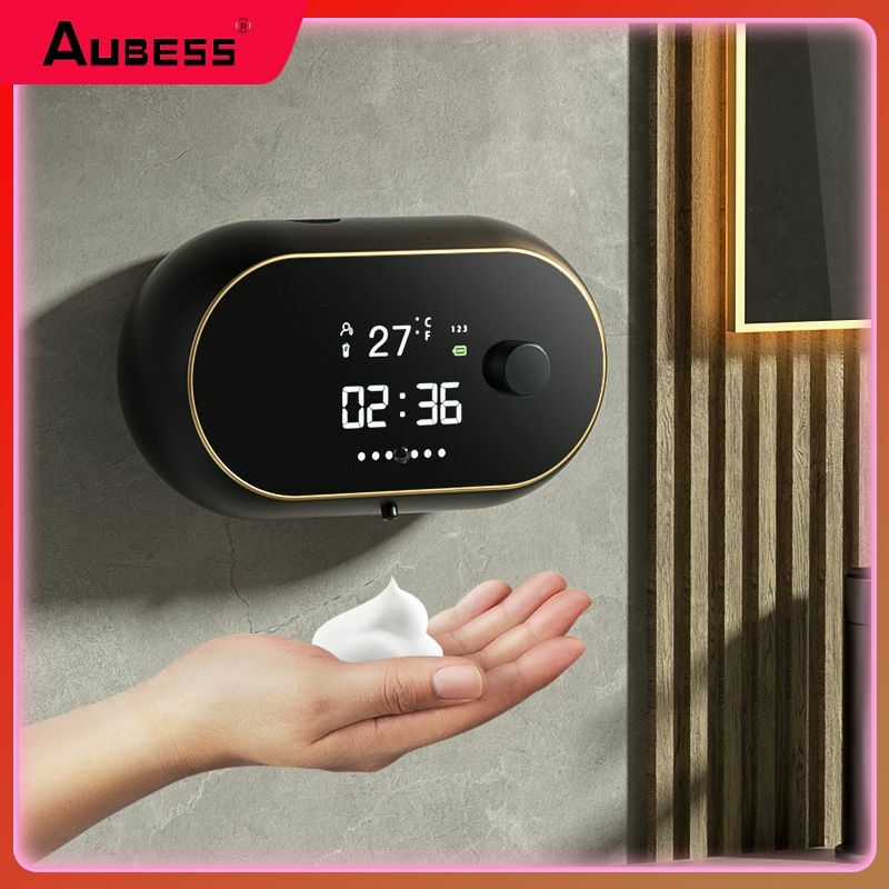 Dispenser sabun listrik dinding induksi, mesin busa cair elektrik pembersih tangan bebas alat aksesori dapur pompa baru