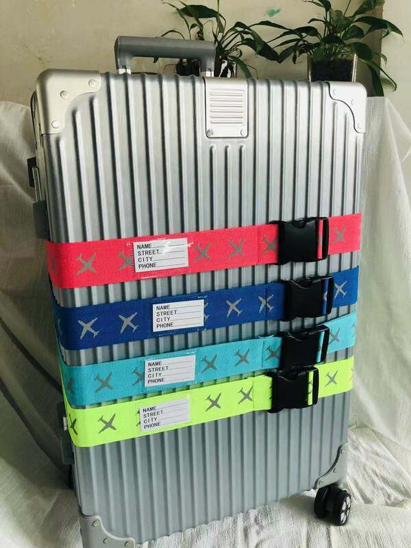 Reizen Bagage Riem Verstelbare Sluizen Verpakking Riem Bagage Secure Lock Anti-Diefstal Bagage Riem Bundeling Verpakking Riem