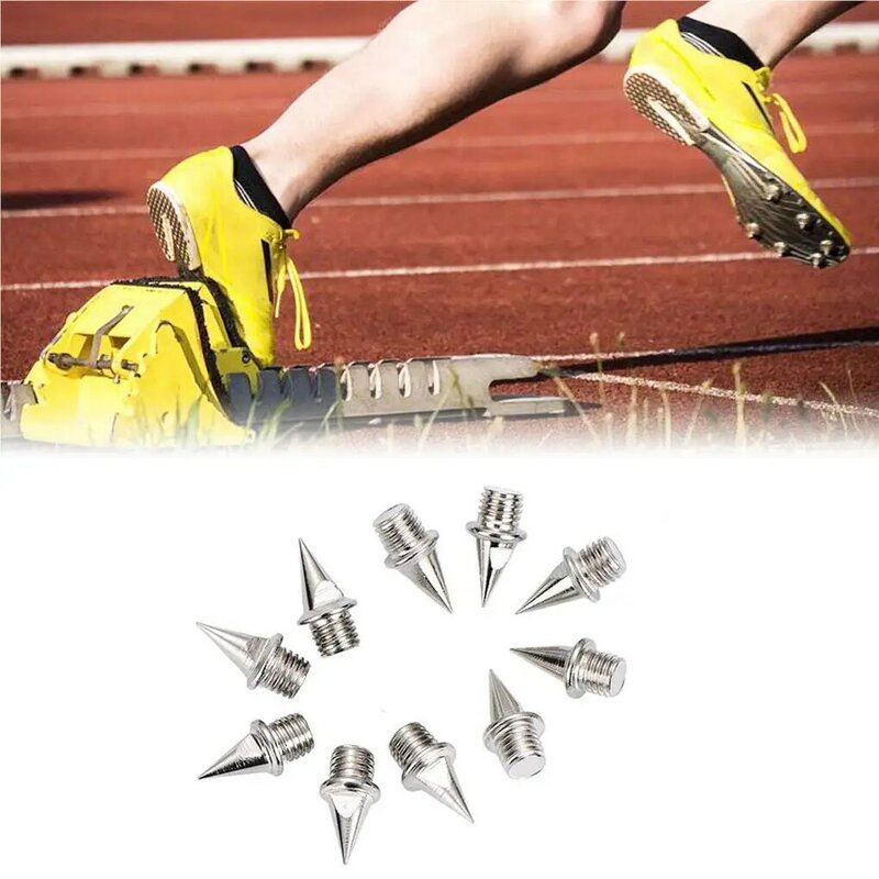 10Pcs 1/4" Track Spikes Professional Practical Pyramid Shoes Spike Waterproof Wear-resistant Shoe Pin Small Durable Shoes Nail