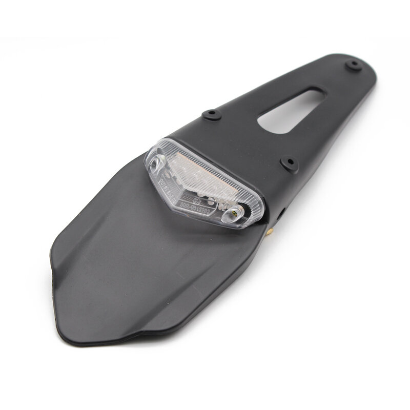 Luz LED trasera Universal para motocicleta, lámpara de freno con soporte para placa de matrícula, para Enduro, todoterreno, 12V