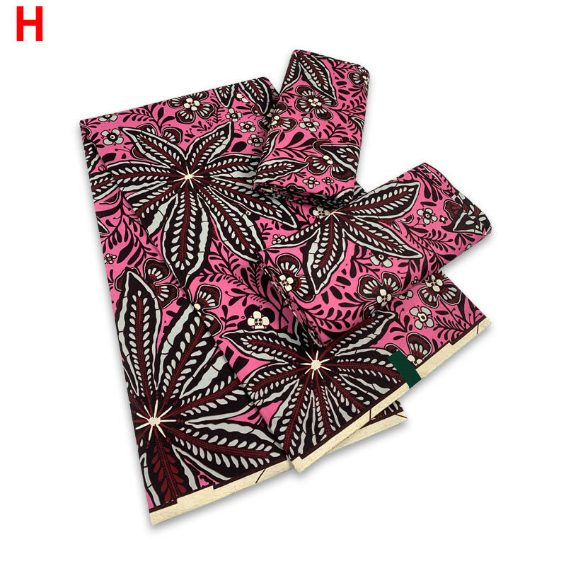 6 цветов, африканская ткань с геометрическим рисунком, 100% хлопок, ткань для шитья, восковая ткань для двора, дизайнер 9A022