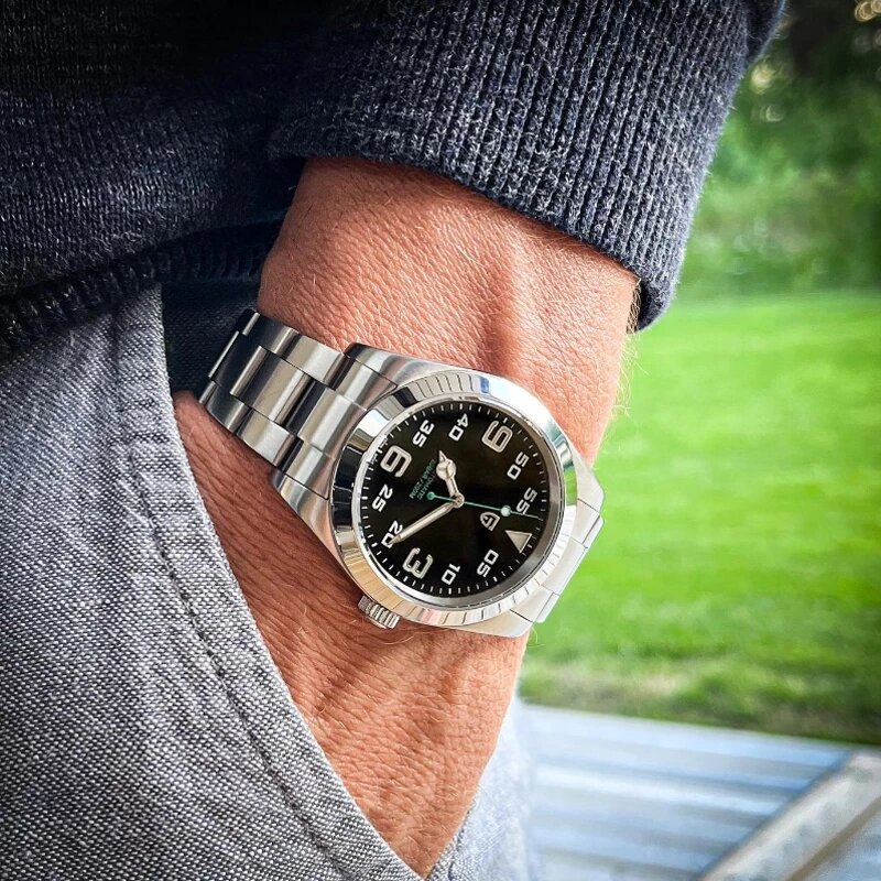 PAGANI DESIGN 40มม.ใหม่ผู้ชายนาฬิกาข้อมือ Sapphire Glass นาฬิกาอัตโนมัติสแตนเลสสตีลนาฬิกากันน้ำ
