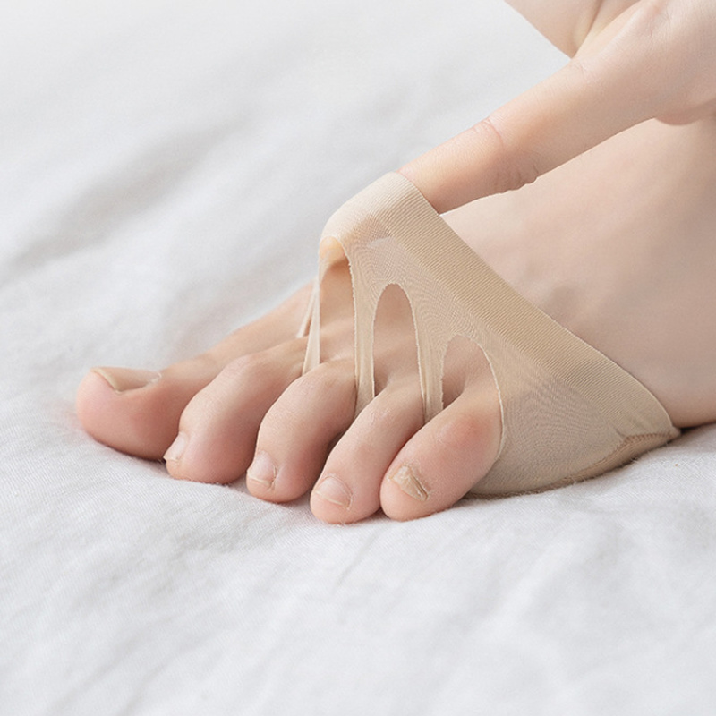 Cinco toes antepé almofadas para mulher talons altos meia palmilhas pé dor cuidados absorve calos antepé almofadas inserção almofadas almofada