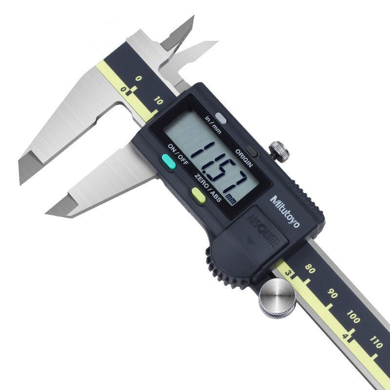 Mitutoyo-calibrador Digital CMM Vernier LCD, herramientas de medición de acero inoxidable, 8 pulgadas, 200mm, 500-197-20