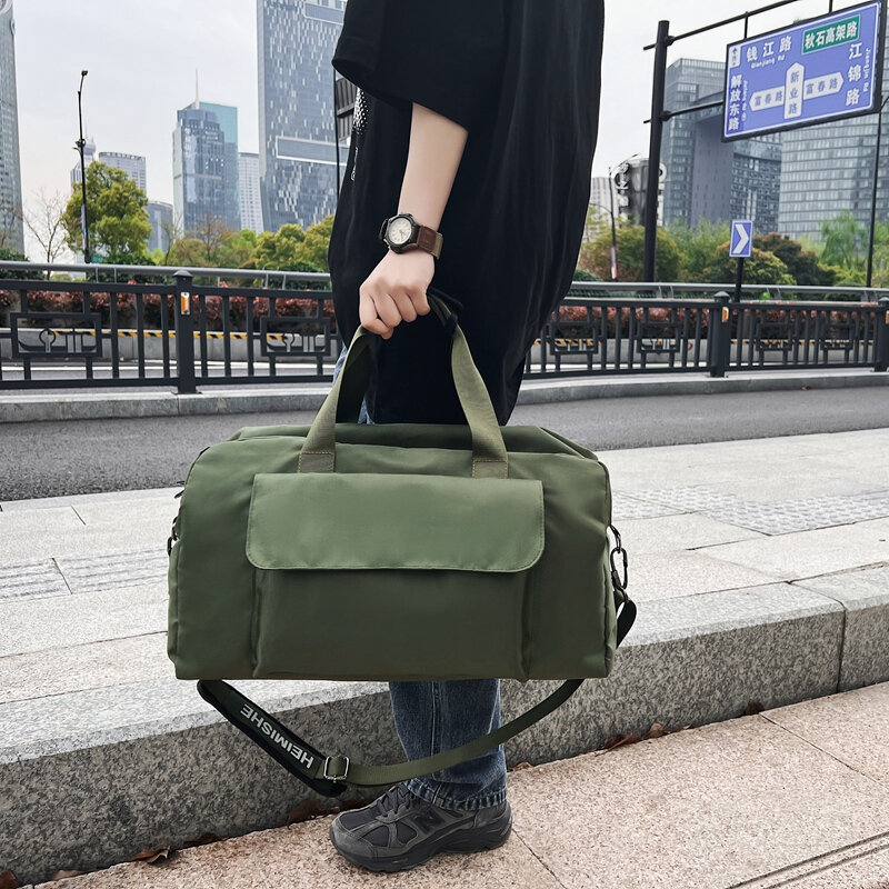 Yirqui-男性と女性のための大容量の防水トラベルバッグ,シングルショルダーのビジネスボードバッグ