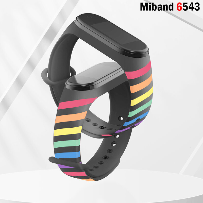 Pulsera de silicona para Xiaomi Mi Band 6 y 5, repuesto de correa deportiva para reloj inteligente, 5, 4 y 3
