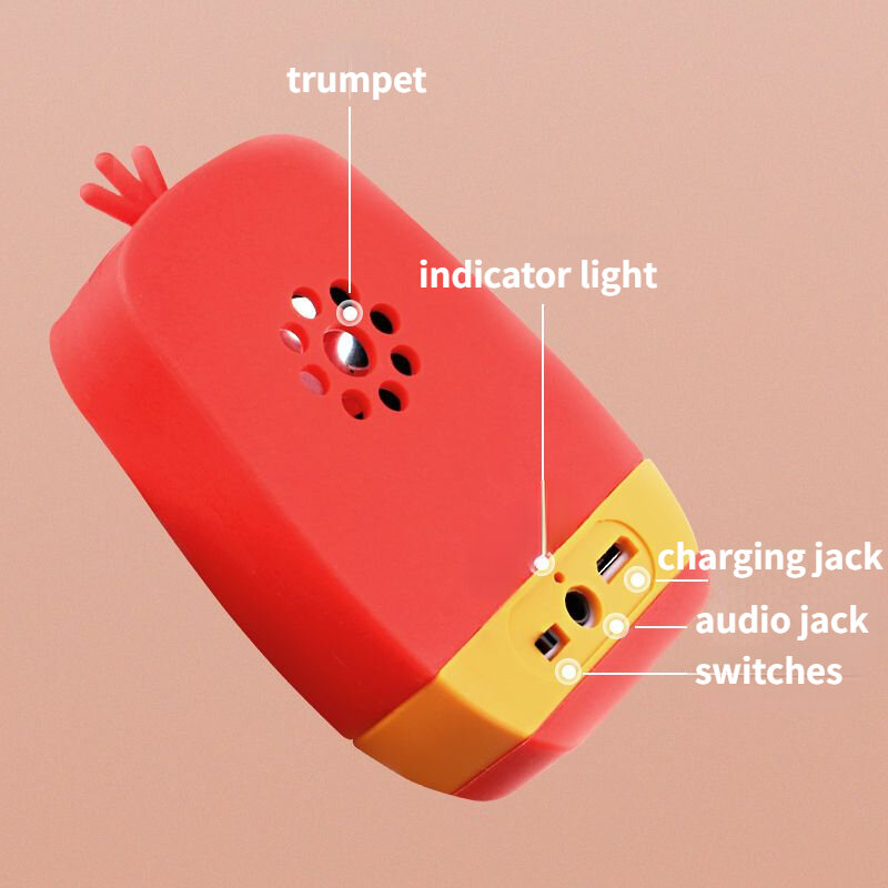 Larvaed Cartoon bezprzewodowy głośnik Bluetooth odtwarzacz MP3 głośnik pulpit karty TF Mini przenośny kreatywny Soundbar dla wszystkich telefonów