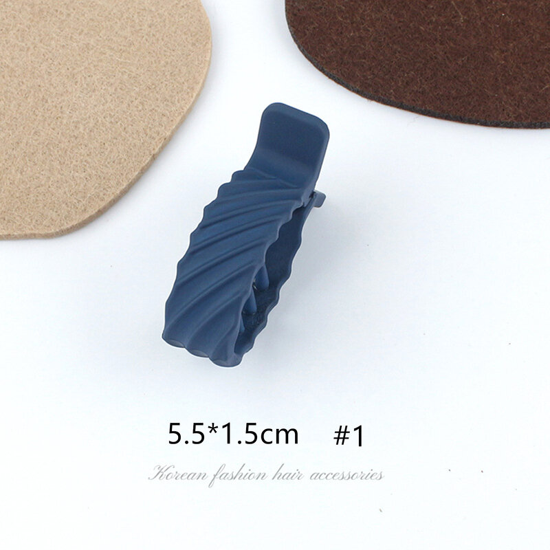2pcs/lot 5.5cm frosted tie high ponytail fixed artifact hair clip Simple back of head grab clip diy hair accessories