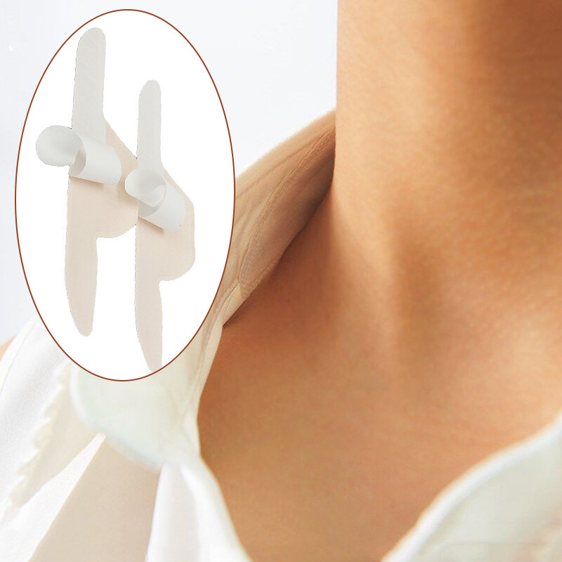 10/20pc verão colar almofadas de suor branco descartável camiseta absorvente desodorantes adesivos anti transpiração colar almofada para unisex